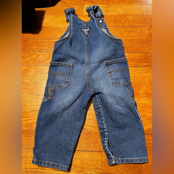 OshKosh B'gosh Blue Denim Overalls for Kids - Picture 4 of 8